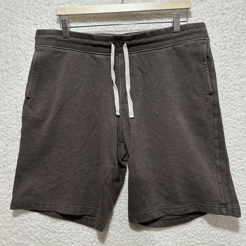 Abbot +‎ Main Men's Size L Brown Stretch Waist Knit Lounge Sweat Shorts Pockets